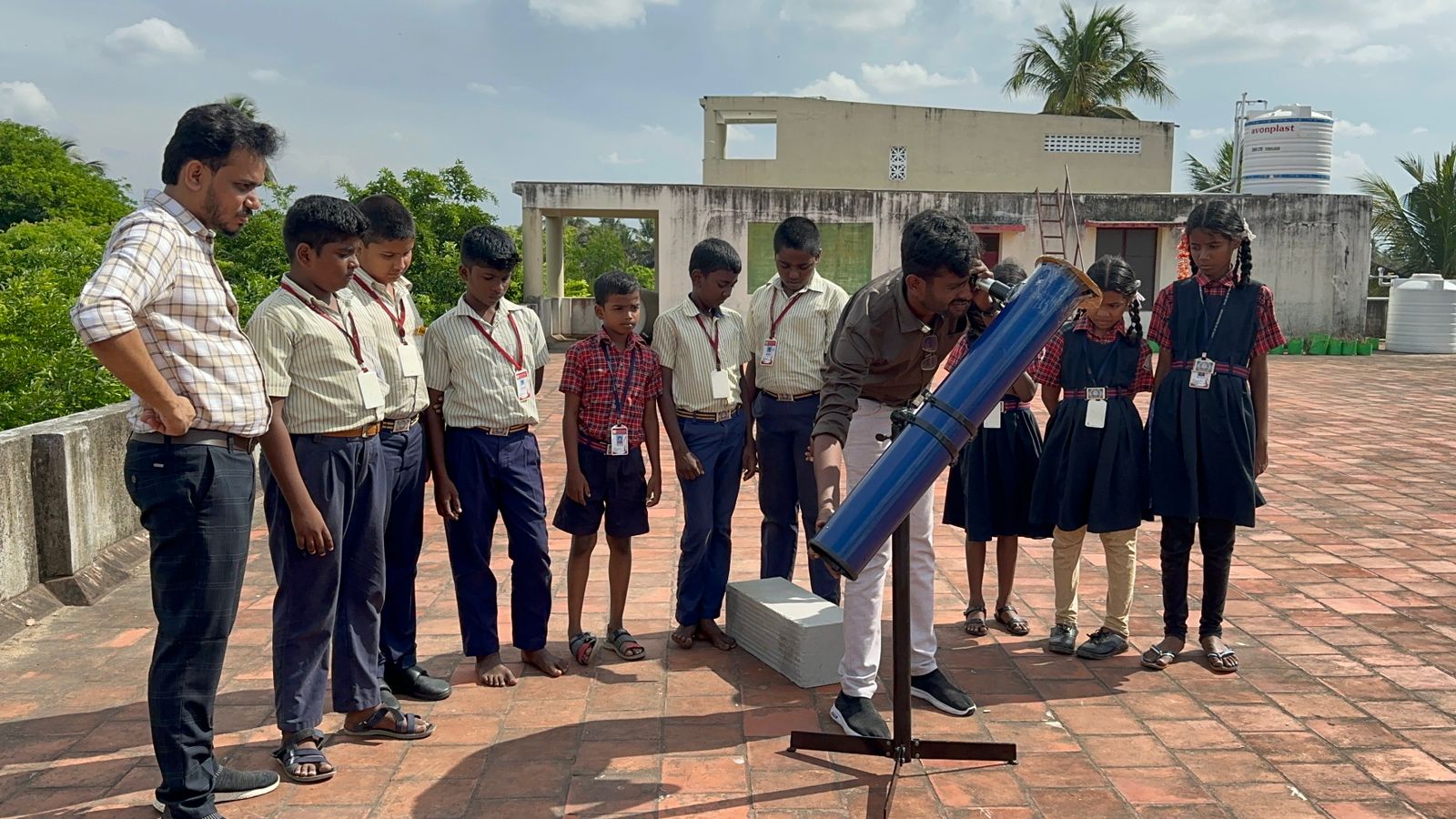 Exploring the Sun: Sunspot Observation at Goodluck Matriculation & Higher Secondary School